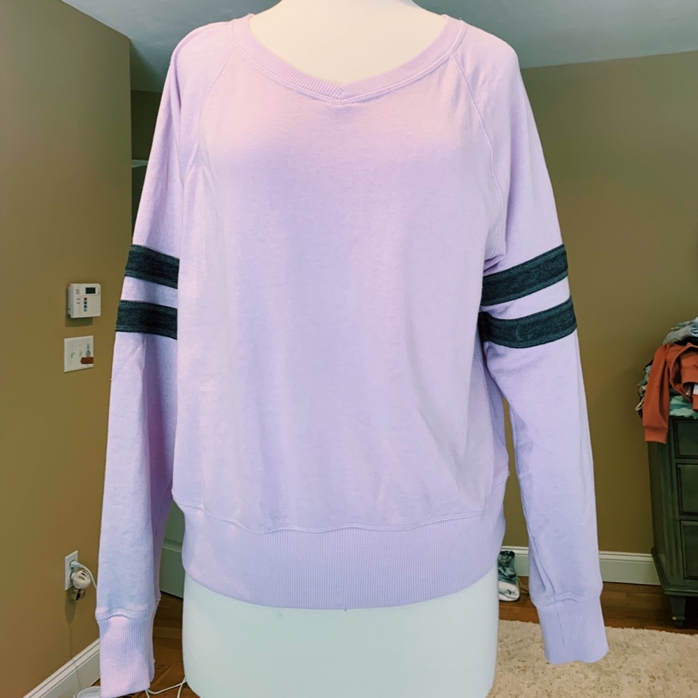 Jersey-Style Crewneck Sweatshirt
